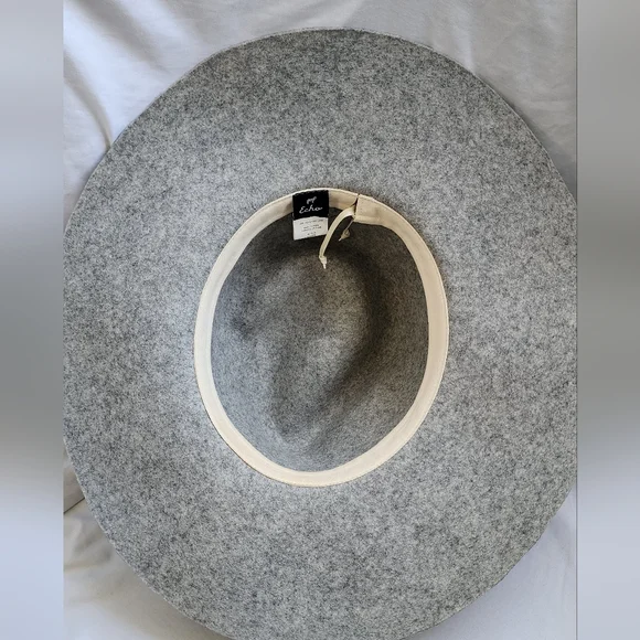 Gray Felt Hat with Pom Poms - Picture 3 of 4